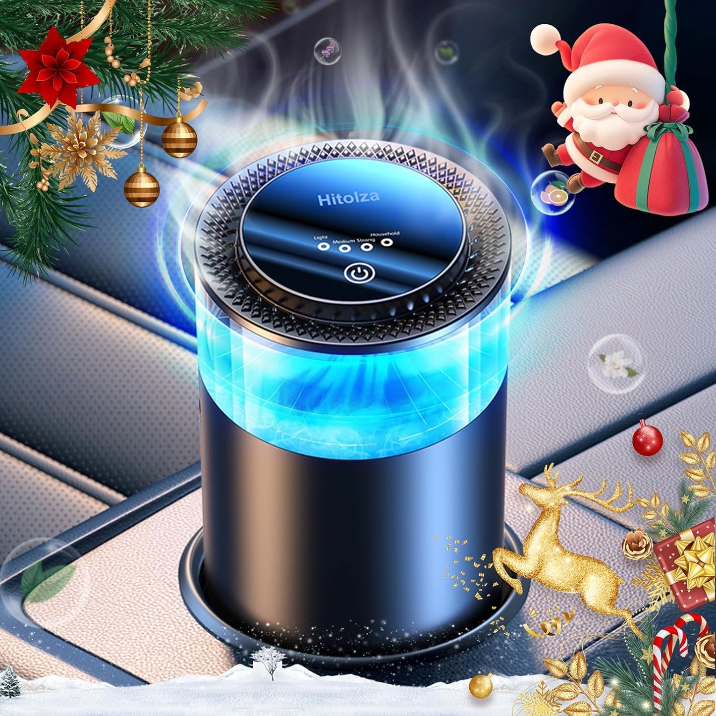 Smart Car Air Freshener Gift Set with 6 Scents and Auto Misting