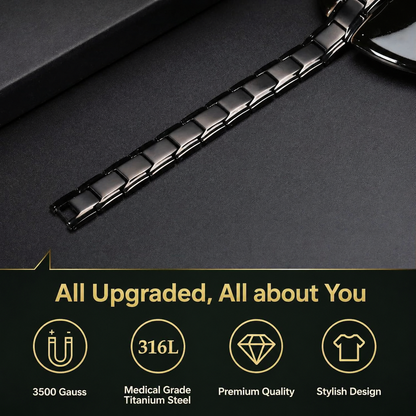 Magnetic Titanium Steel Bracelet for Wrist Comfort and Daily Relief