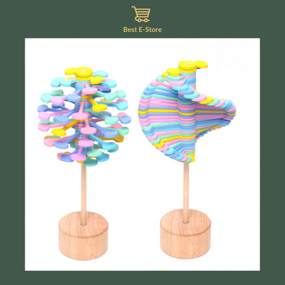 🎁 Gift of Art: Wooden Spiral Lollipop - Relaxation and Decor Combined ✨