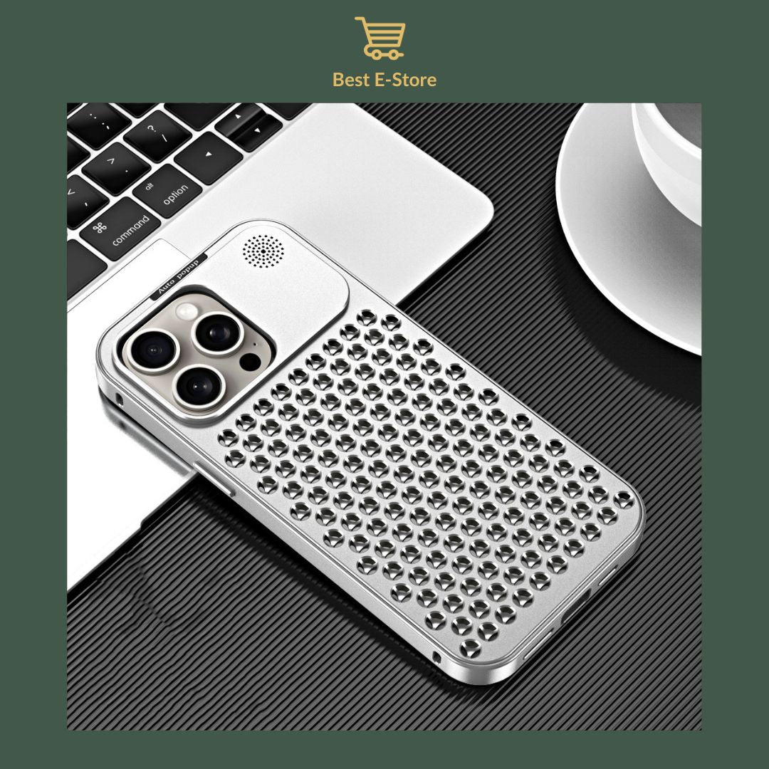 🚀FortressGuard: Edge-Raised Aluminum Alloy Case for iPhone - Stylish Defense🌈🔐