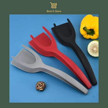 🌟 Non-Stick Cooking Companion: The 2-in-1 Silicone Spatula