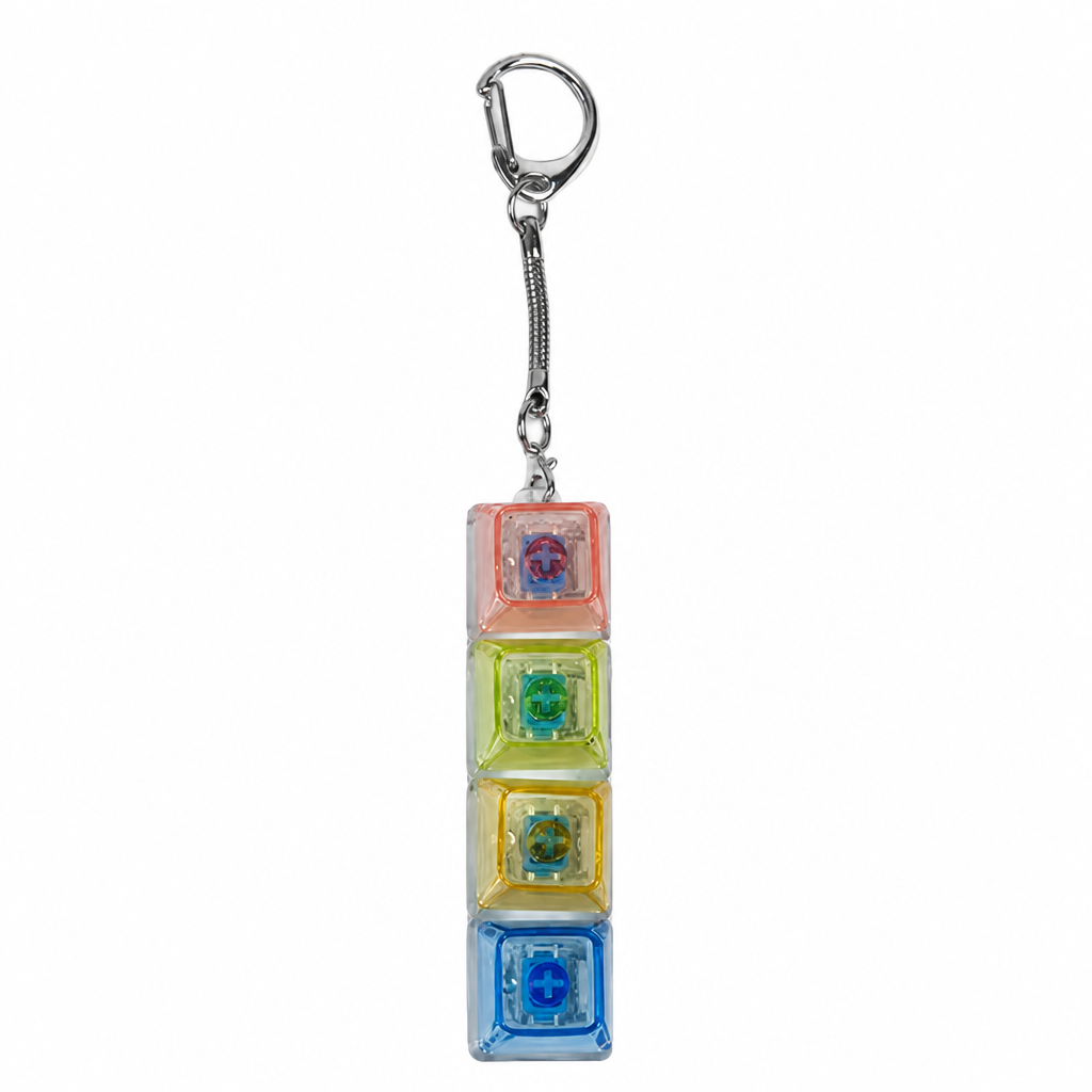 LED Keyboard Fidget Keychain for Stress Relief and Focus