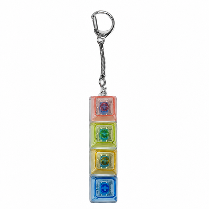 LED Keyboard Fidget Keychain for Stress Relief and Focus