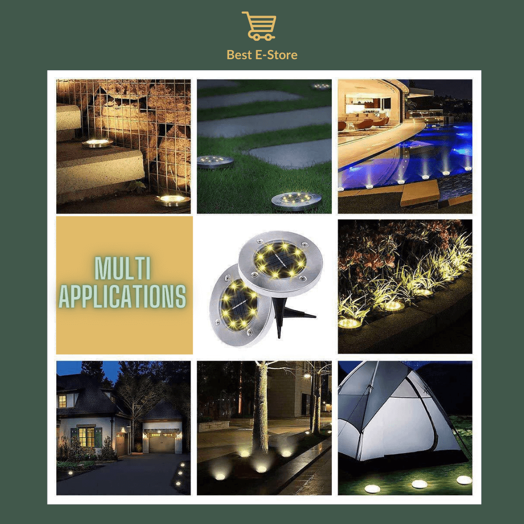 New Waterproof Solar Powered Garden Lights