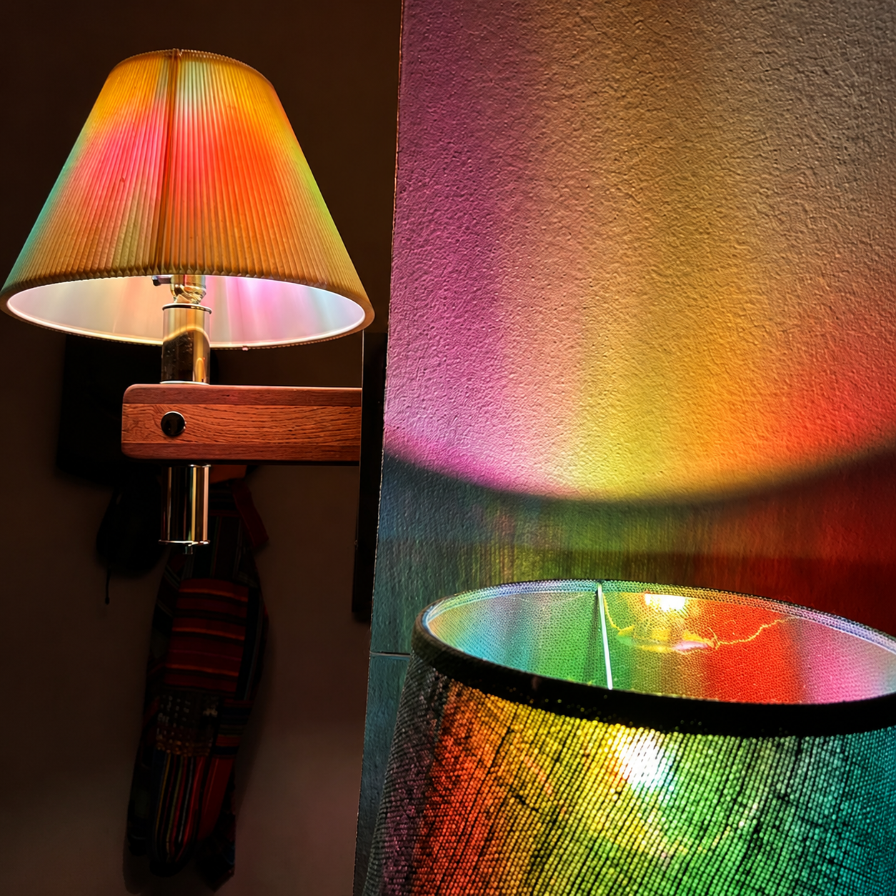 Hand-Painted Stained Glass LED Bulb for Cozy Ambient Vibes