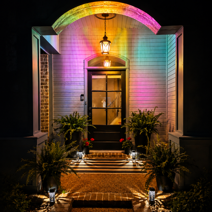 Hand-Painted Stained Glass LED Bulb for Cozy Ambient Vibes