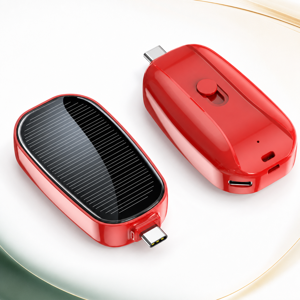 Solar Keychain Charger – Eco-Friendly Power On the Go for Adventurers