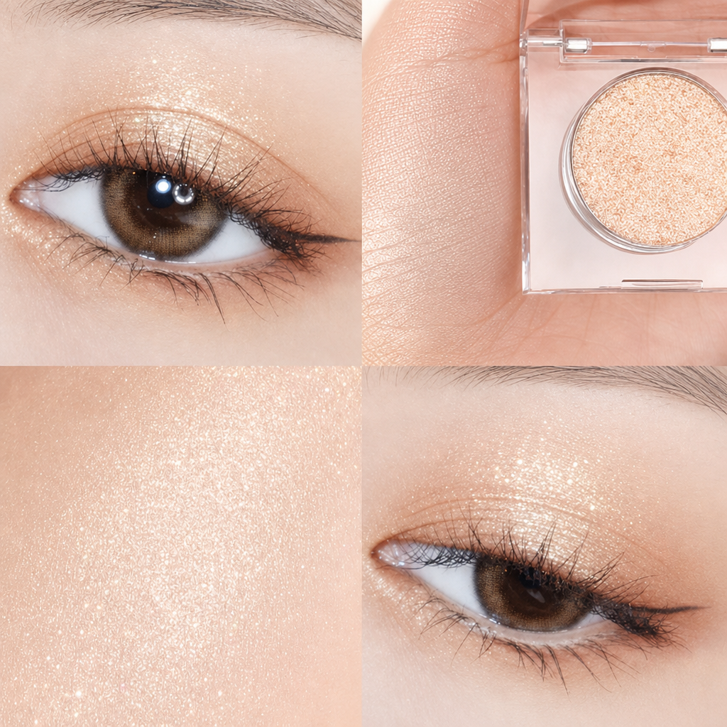 Long-Lasting Shimmer Eyeshadow Powder for Effortless Everyday Makeup