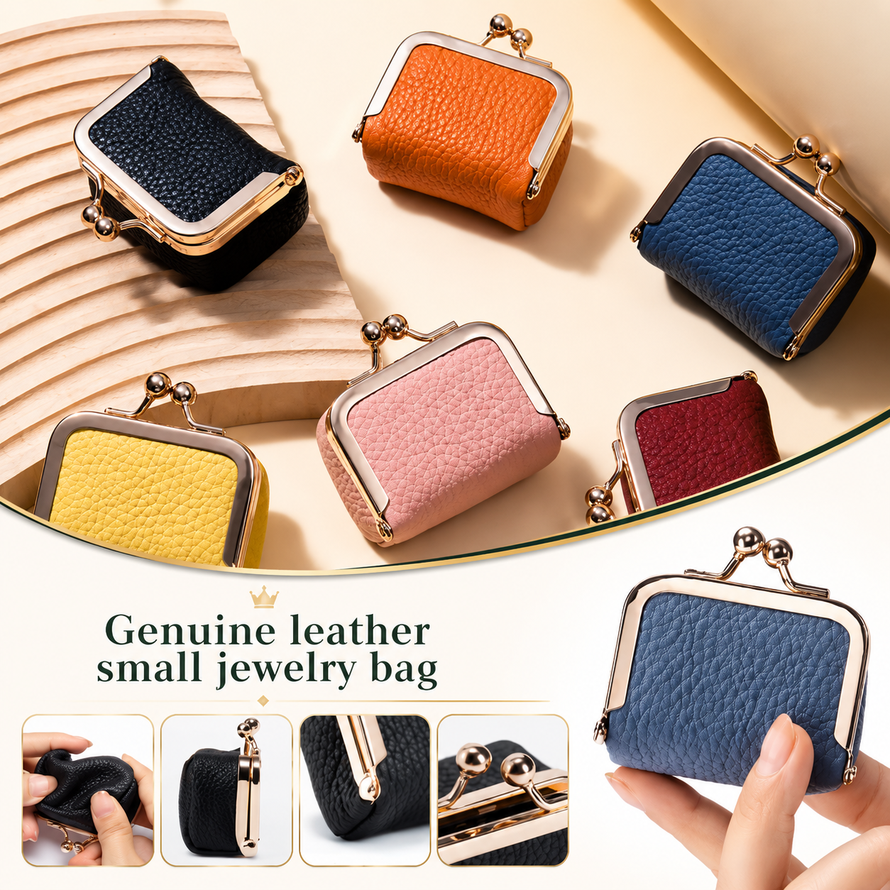 Mini Leather Jewelry Box Organizer for the Confident Woman On the Go