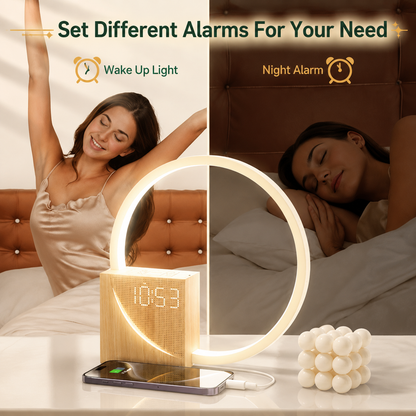 Sunrise Alarm Clock Gift with Lamp and Sound Machine for Family and Friends