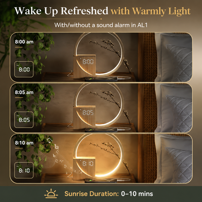 Sunrise Alarm Clock Gift with Lamp and Sound Machine for Family and Friends
