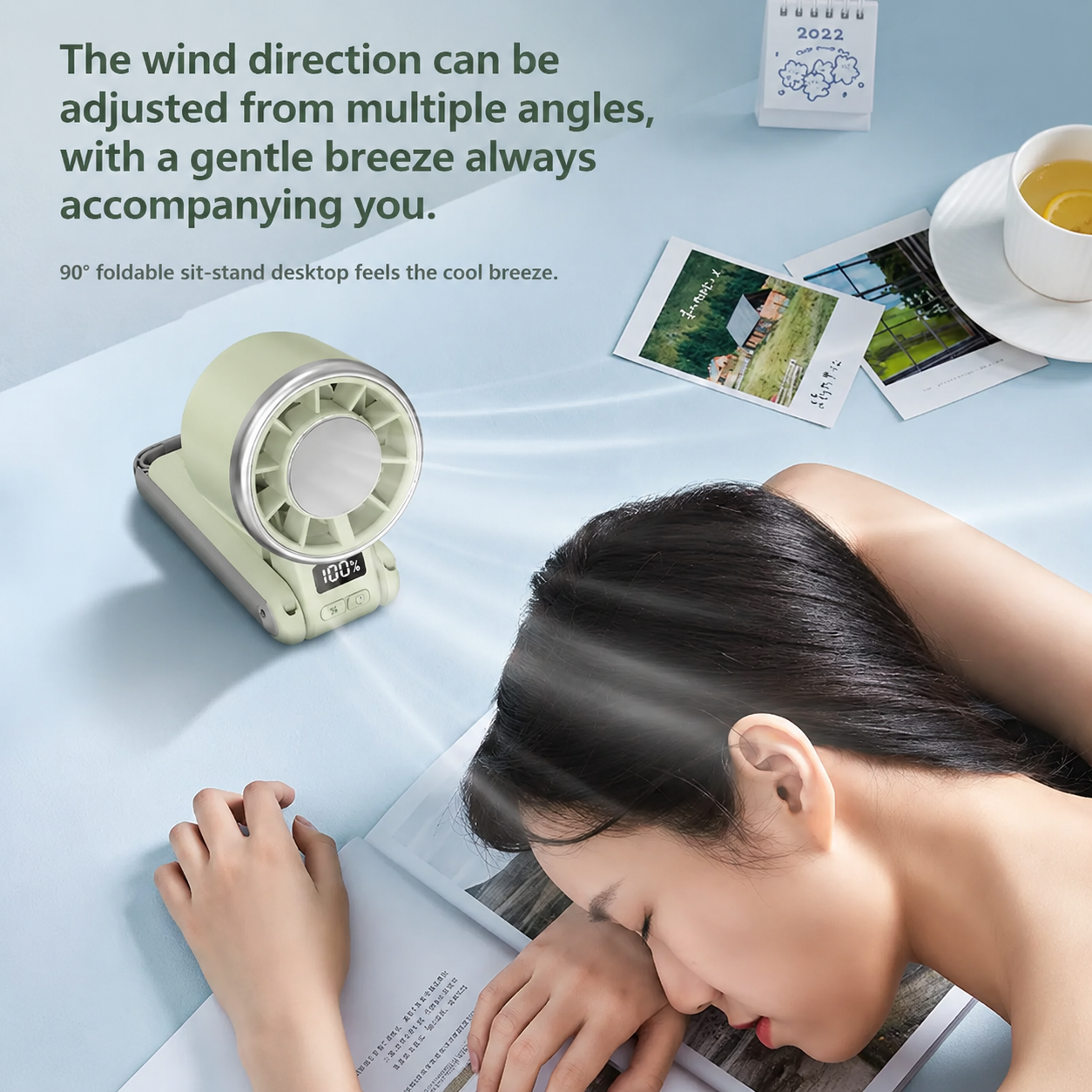 Portable Turbo Neck Fan with 5 Speeds and Ice Pack, Perfect Summer Gift for Travel