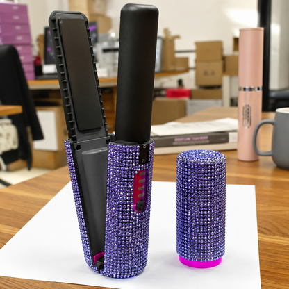Rhinestone Cordless Hair Straightener for Confident, Frizz-Free Everyday Styling