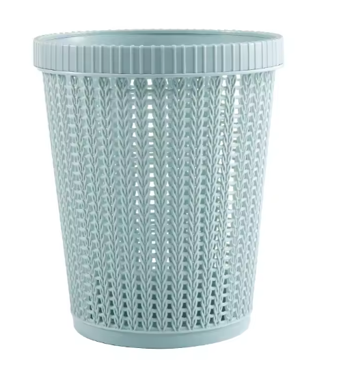 Easy Bag-Change Kitchen Trash Can with Built-In Garbage Bag Roll Storage
