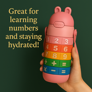 🎒 Smart Math Water Bottle: Learn & Stay Hydrated 💡 – Best E-Store