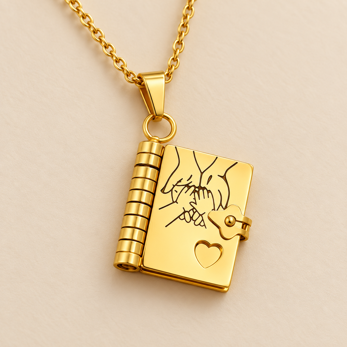 Engraved Daughter Book Necklace – A Thoughtful Christmas Keepsake