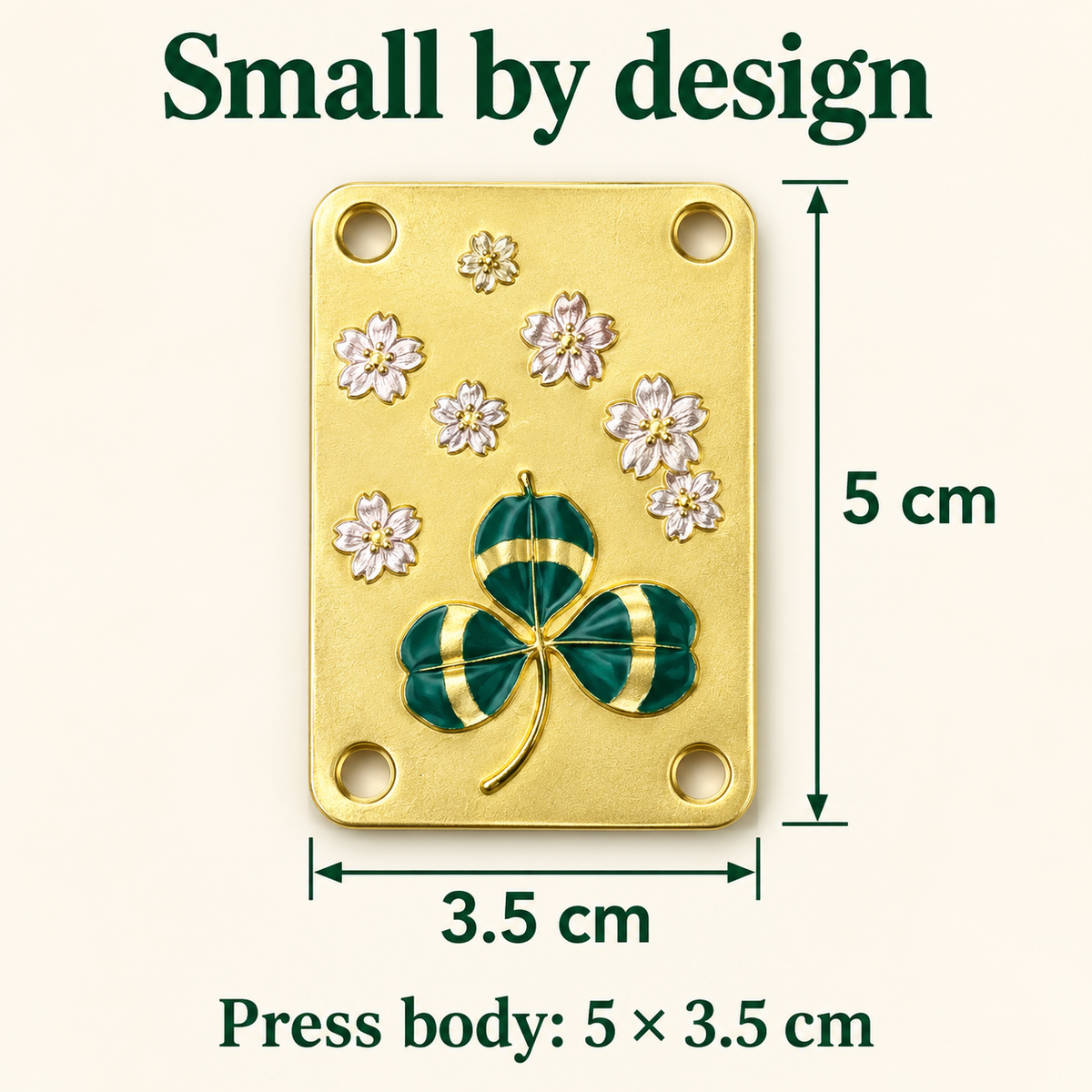 Mini Clover Flower Press Keychain for Little Botanical Keepsakes