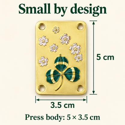 Mini Clover Flower Press Keychain for Little Botanical Keepsakes