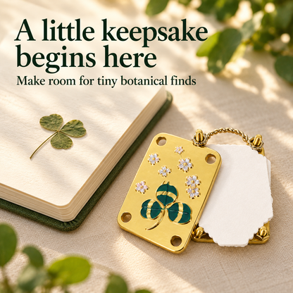Mini Clover flower press for little botanical keepsakes