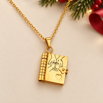 Engraved Daughter Book Necklace – A Thoughtful Christmas Keepsake