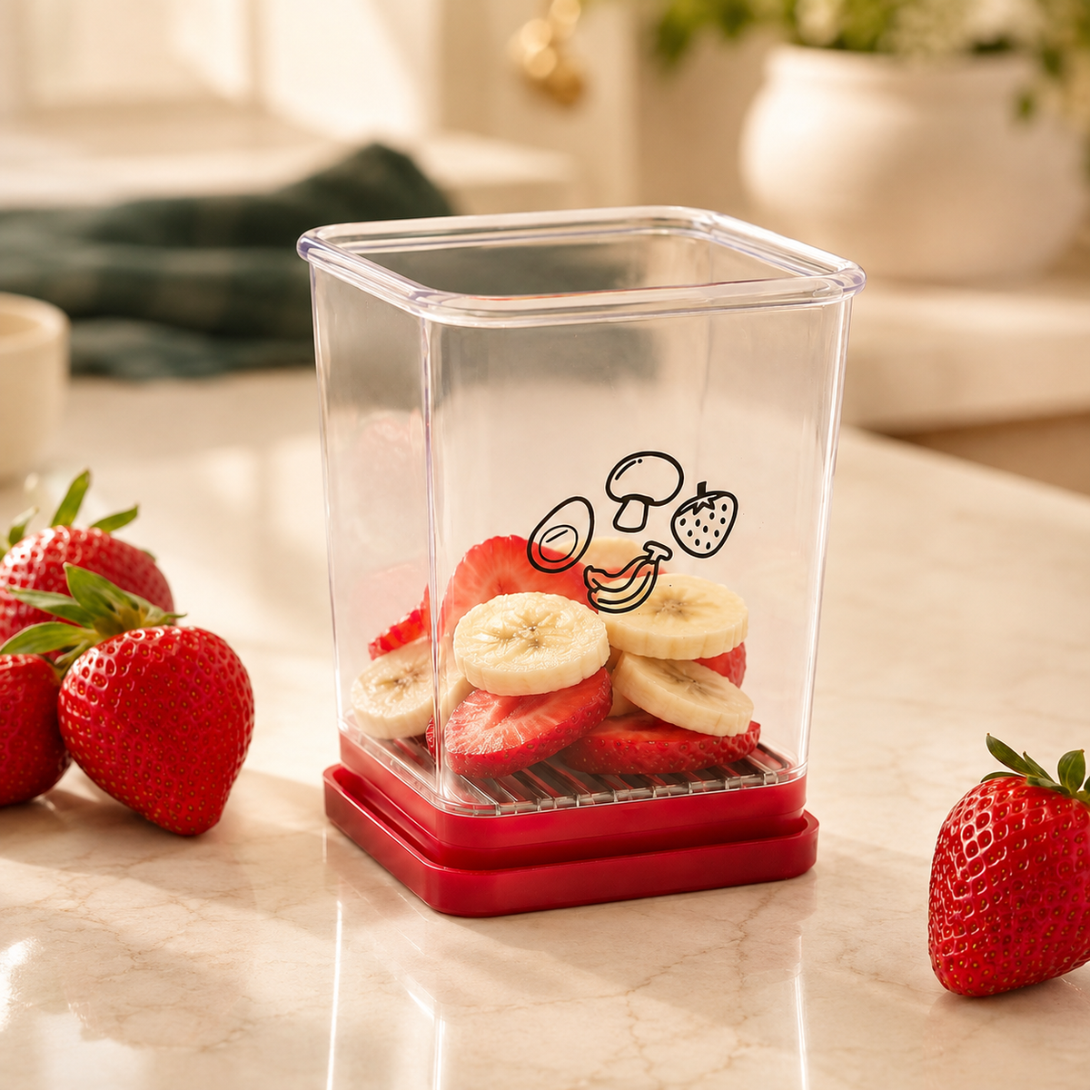 A Clever Fruit Slicer Cup for Easier Everyday Kitchen Prep