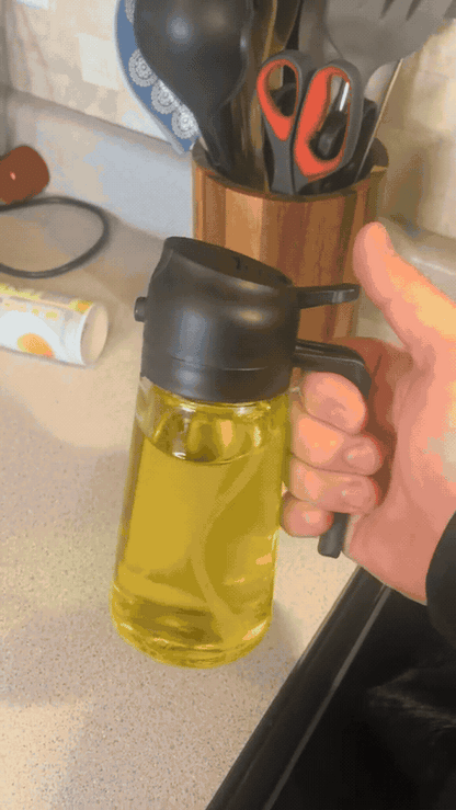 470ml Glass Oil Spray and Pour Bottle for Your Kitchen Routine